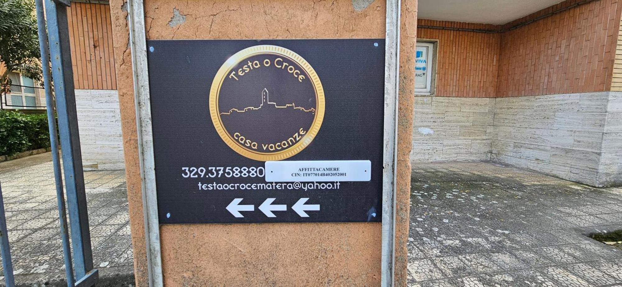 Testa O Croce Casa Vacanze Matera Zewnętrze zdjęcie